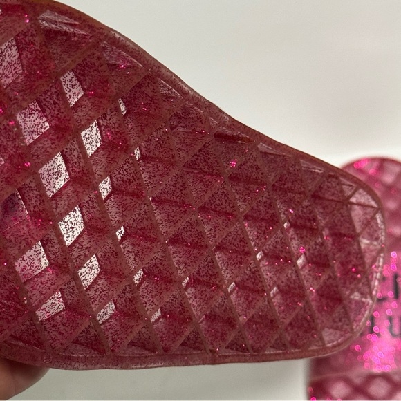 Anti Social Social Club Pink Glitter Slippers - Picture 3 of 3